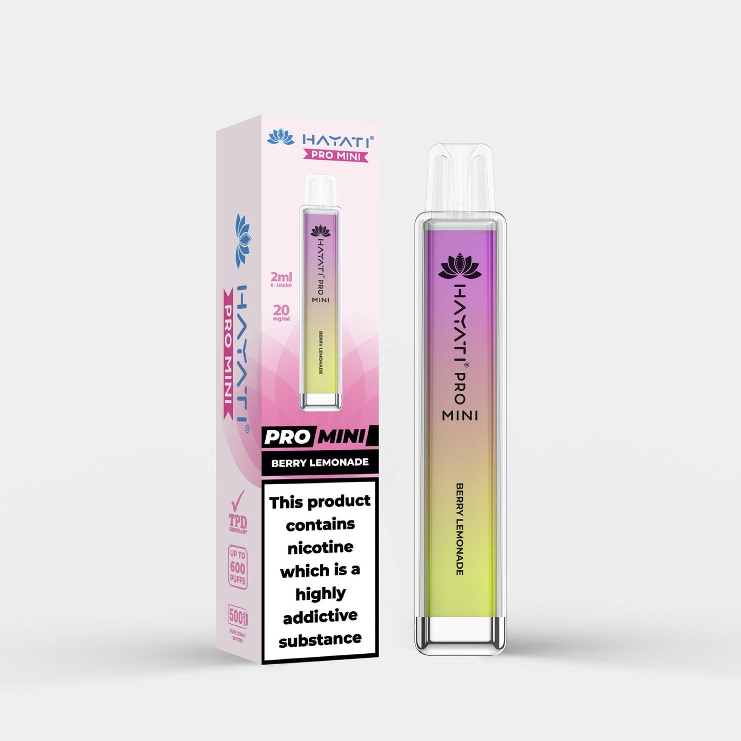 Hayati pro mini 600 puffs (Berry lemonade)