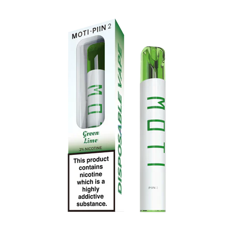 Moti piin 2 pufuri de unică folosință 600 (verde lime)