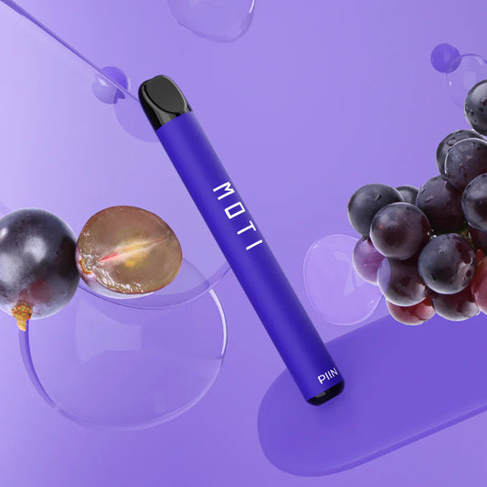 Moti Piin - Dispozitiv de vaping de unică folosință - 600 de pufuri (gheață de struguri)