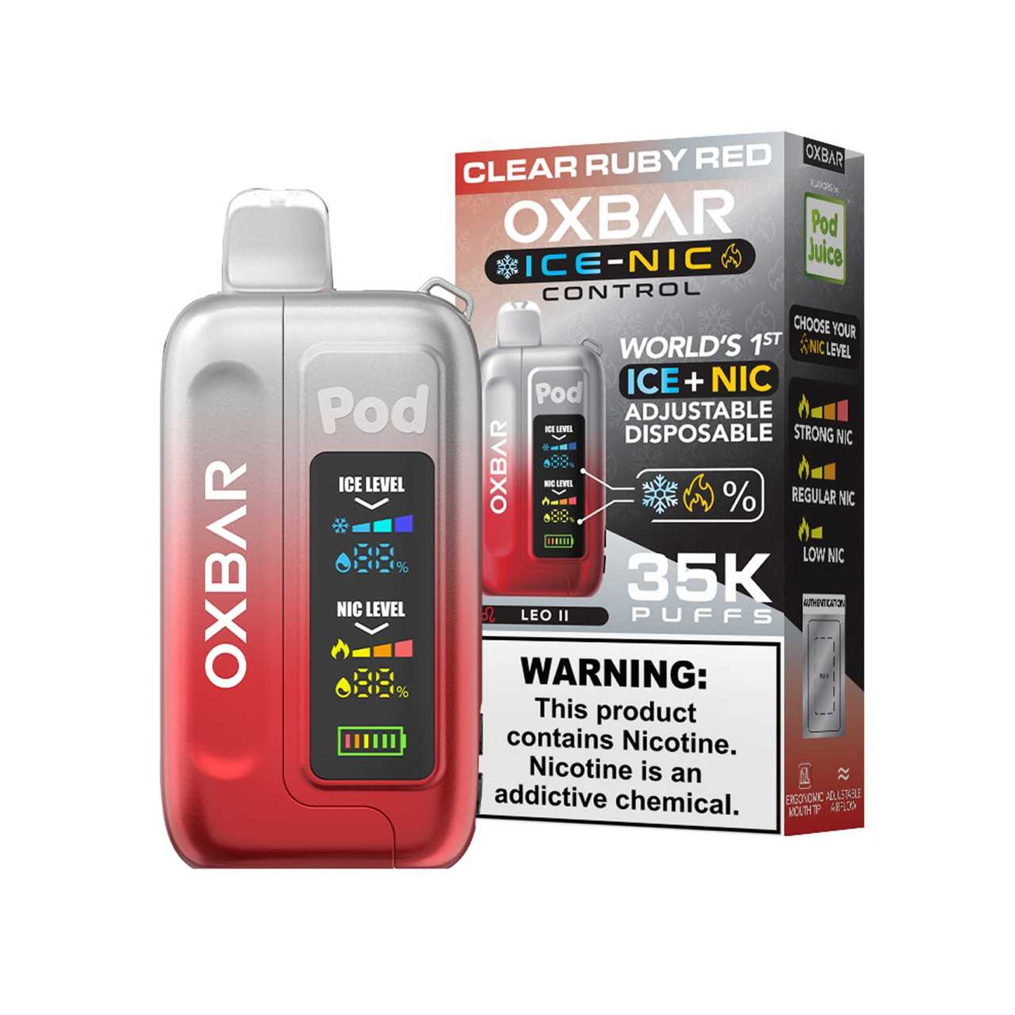 OXBAR 35K Ice-Nic Control Disposable Vape