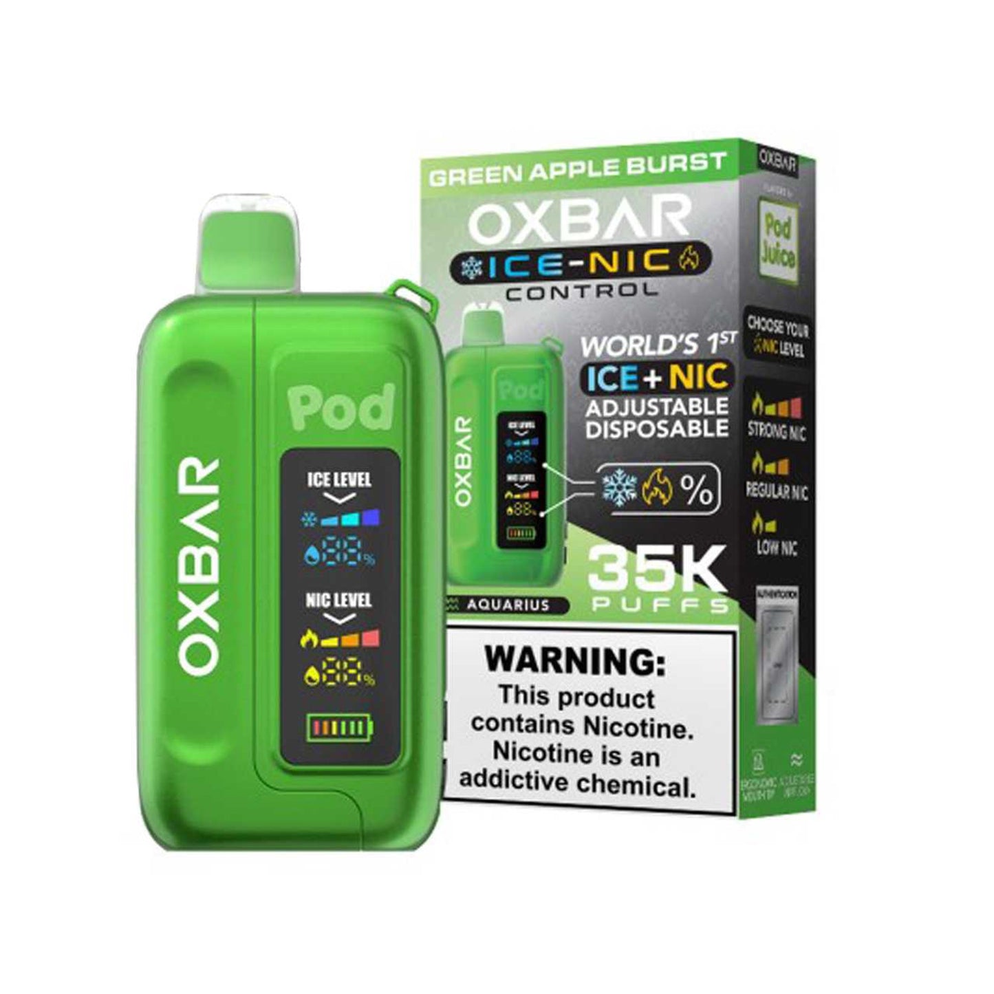 OXBAR 35K Ice-Nic Control Disposable Vape