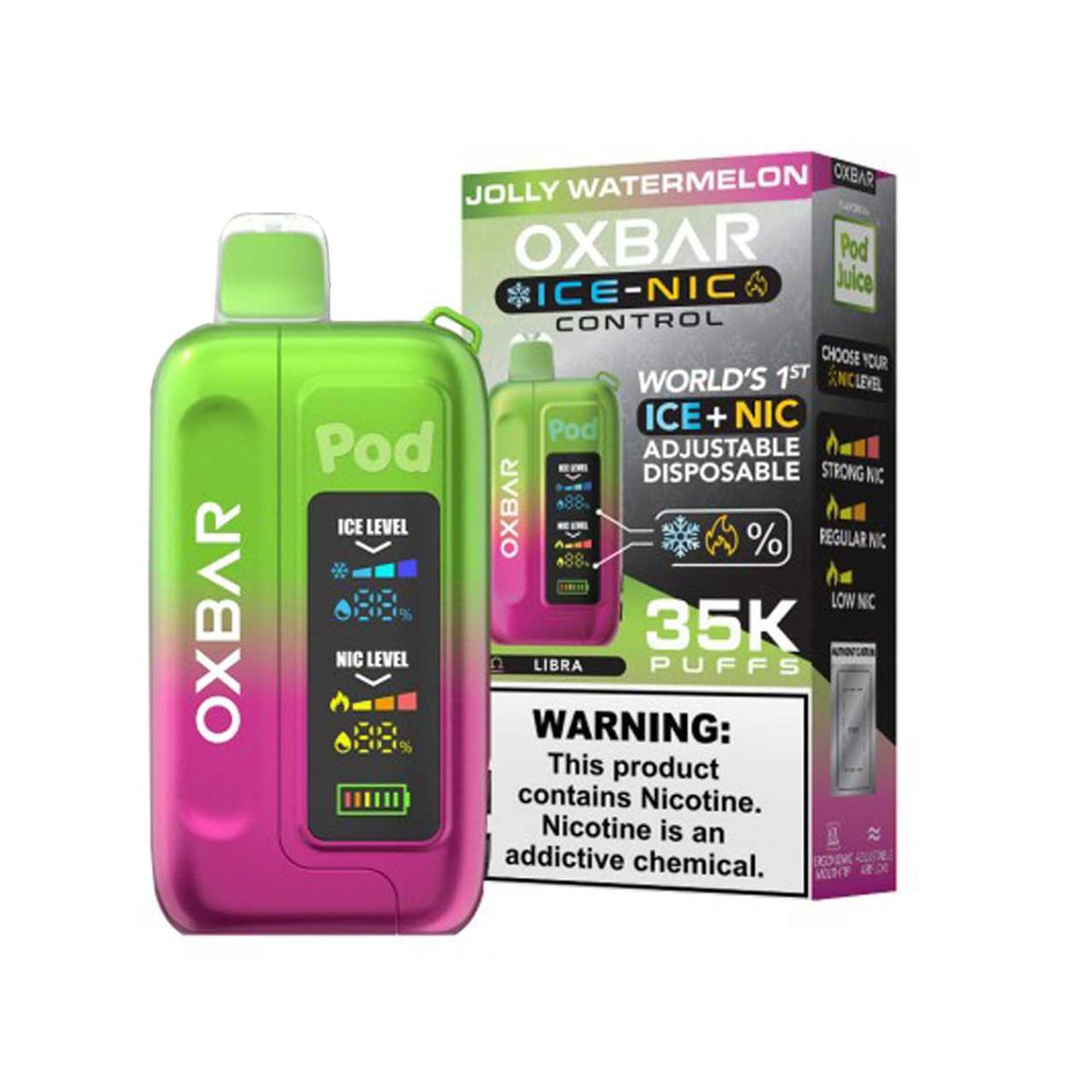 OXBAR 35K Ice-Nic Control Disposable Vape
