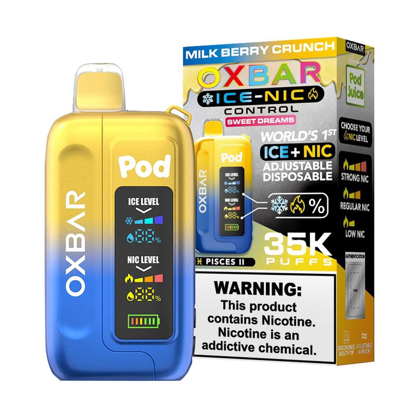 OXBAR 35K Ice-Nic Control Disposable Vape